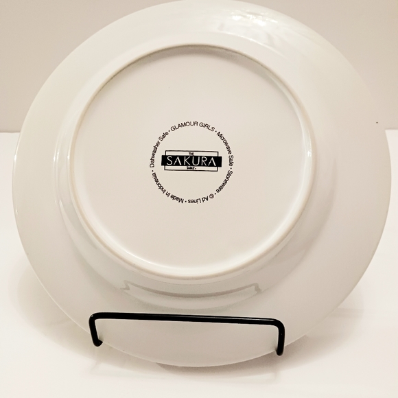 Three Glamour Girls Stoneware Plates by The Sakura Table - Picture 2 of 4